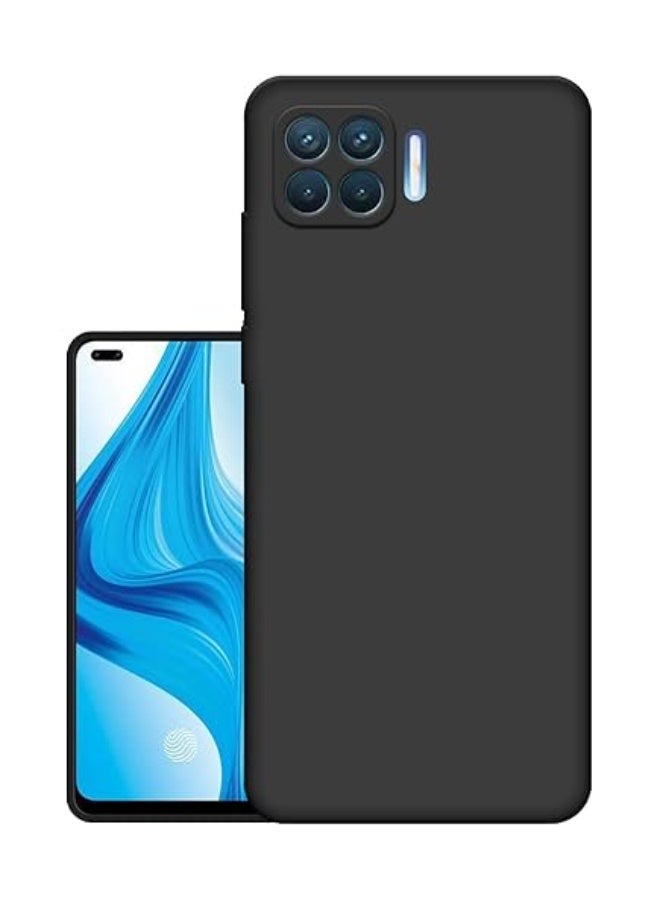 Protective Cover For Oppo F17 , Slim Fit Soft Back  TPU Case Flexible Silicone Cover Compatible For Oppo F17 - Black